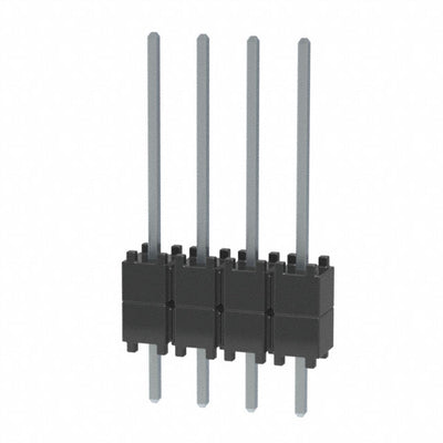 DW-04-09-T-S-200 by Samtec Inc. - CONNECTOR HDR 4POS 0.1 STACK T/H TIN