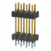 DW-04-10-L-D-500 by Samtec Inc. - CONNECTOR HDR 8POS 0.1 STACK T/H GOLD