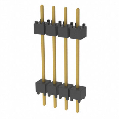 DW-04-10-G-S-600 by Samtec Inc. - CONNECTOR HDR 4POS 0.1 STACK T/H GOLD