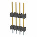 DW-04-10-S-S-450 by Samtec Inc. - CONNECTOR HDR 4POS 0.1 STACK T/H GOLD