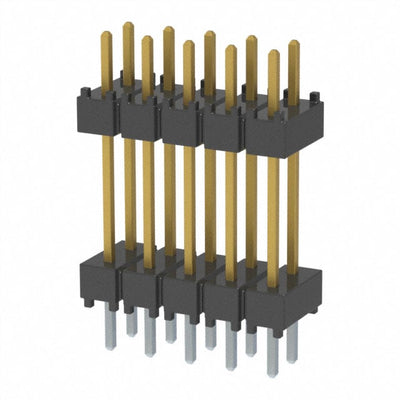DW-05-10-L-D-500 by Samtec Inc. - CONNECTOR HDR 10POS 0.1 STACK T/H