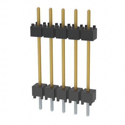 DW-05-10-L-S-600 by Samtec Inc. - CONNECTOR HDR 5POS 0.1 STACK T/H GOLD