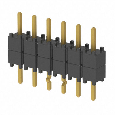 DW-06-07-G-S-200-LL by Samtec Inc. - CONNECTOR HDR 6POS 0.1 STACK T/H GOLD