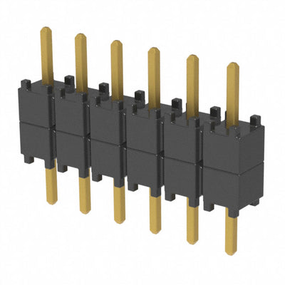 DW-06-07-G-S-200 by Samtec Inc. - CONNECTOR HDR 6POS 0.1 STACK T/H GOLD