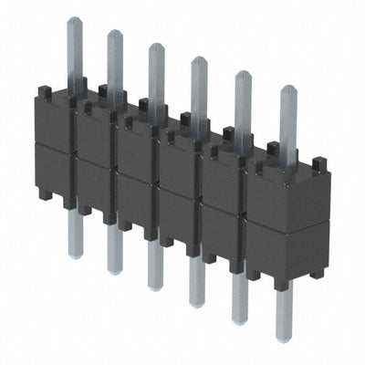 DW-06-07-T-S-200 by Samtec Inc. - CONNECTOR HDR 6POS 0.1 STACK T/H TIN