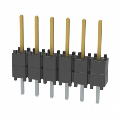 DW-06-08-F-S-200 by Samtec Inc. - CONNECTOR HDR 6POS 0.1 STACK T/H GOLD