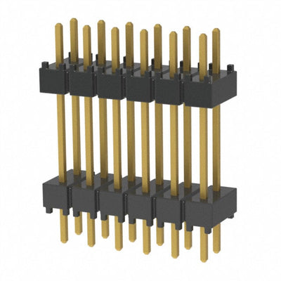 DW-06-10-G-D-500 by Samtec Inc. - CONNECTOR HDR 12POS 0.1 STACK T/H