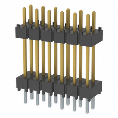 DW-06-10-F-D-500 by Samtec Inc. - CONNECTOR HDR 12POS 0.1 STACK T/H