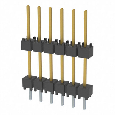DW-06-10-L-S-450 by Samtec Inc. - CONNECTOR HDR 6POS 0.1 STACK T/H GOLD