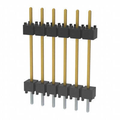 DW-06-10-F-S-600 by Samtec Inc. - CONNECTOR HDR 6POS 0.1 STACK T/H GOLD
