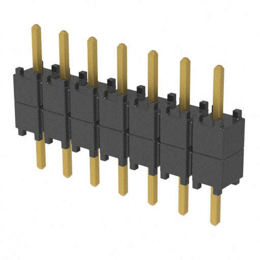 DW-07-07-G-S-200 by Samtec Inc. - CONNECTOR HDR 7POS 0.1 STACK T/H GOLD