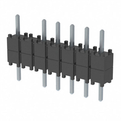 DW-07-07-T-S-200-002 by Samtec Inc. - CONNECTOR HDR 7POS 0.1 STACK T/H TIN