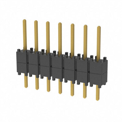DW-07-08-G-S-200 by Samtec Inc. - CONNECTOR HDR 7POS 0.1 STACK T/H GOLD