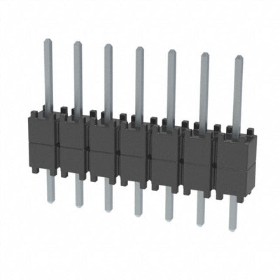 DW-07-08-T-S-200 by Samtec Inc. - CONNECTOR HDR 7POS 0.1 STACK T/H TIN