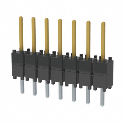 DW-07-08-F-S-200 by Samtec Inc. - CONNECTOR HDR 7POS 0.1 STACK T/H GOLD