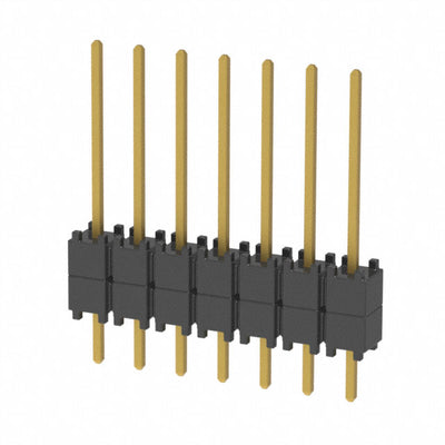 DW-07-09-G-S-200 by Samtec Inc. - CONNECTOR HDR 7POS 0.1 STACK T/H GOLD