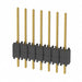DW-07-09-G-S-200 by Samtec Inc. - CONNECTOR HDR 7POS 0.1 STACK T/H GOLD