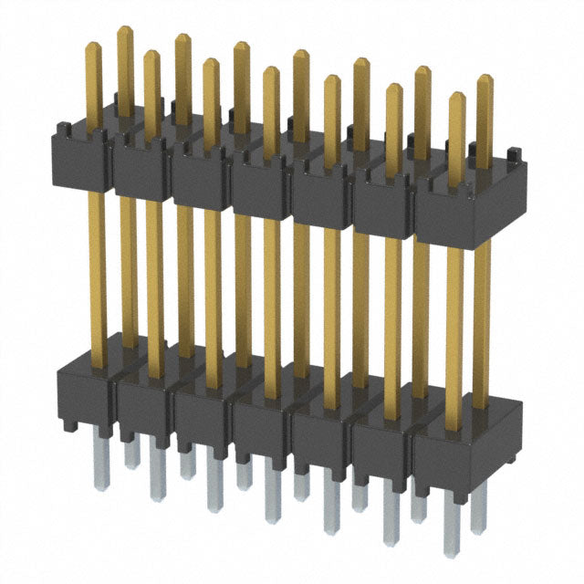 DW-07-10-S-D-500 by Samtec Inc. - CONNECTOR HDR 14POS 0.1 STACK T/H