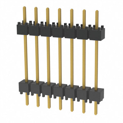 DW-07-10-G-S-600 by Samtec Inc. - CONNECTOR HDR 7POS 0.1 STACK T/H GOLD