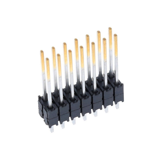 DW-07-10-L-D-200 by Samtec Inc. - CONNECTOR HDR 14POS 0.1 STACK T/H