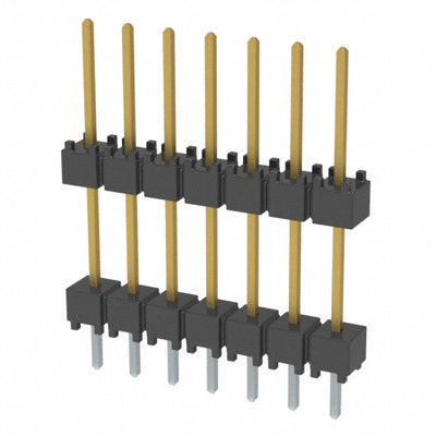 DW-07-10-S-S-450 by Samtec Inc. - CONNECTOR HDR 7POS 0.1 STACK T/H GOLD