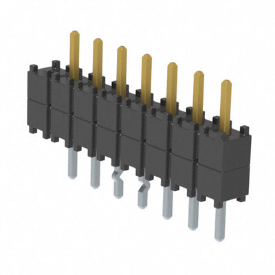 DW-08-07-S-S-200-LL-001 by Samtec Inc. - CONNECTOR HDR 8POS 0.1 STACK T/H GOLD