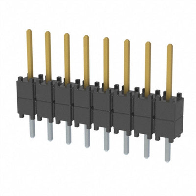 DW-08-08-F-S-200 by Samtec Inc. - CONNECTOR HDR 8POS 0.1 STACK T/H GOLD