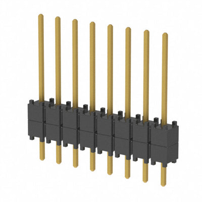 DW-08-09-G-S-200 by Samtec Inc. - CONNECTOR HDR 8POS 0.1 STACK T/H GOLD