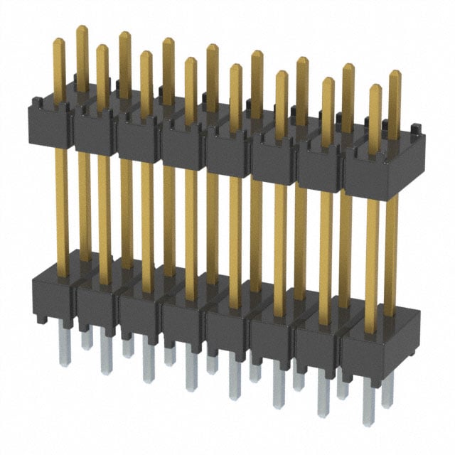 DW-08-10-F-D-500 by Samtec Inc. - CONNECTOR HDR 16POS 0.1 STACK T/H
