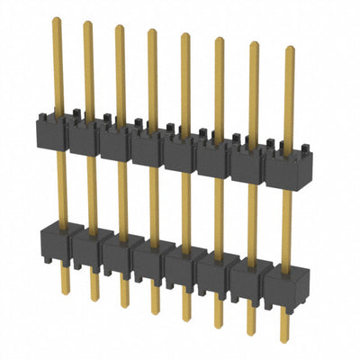 DW-08-10-G-S-450 by Samtec Inc. - CONNECTOR HDR 8POS 0.1 STACK T/H GOLD