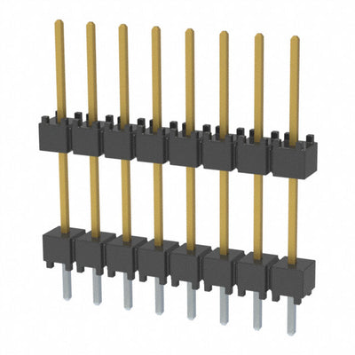 DW-08-10-L-S-450 by Samtec Inc. - CONNECTOR HDR 8POS 0.1 STACK T/H GOLD