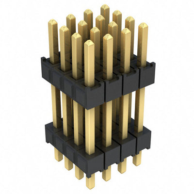 DW-08-12-G-D-665 by Samtec Inc. - CONNECTOR HDR 16POS 0.1 STACK T/H