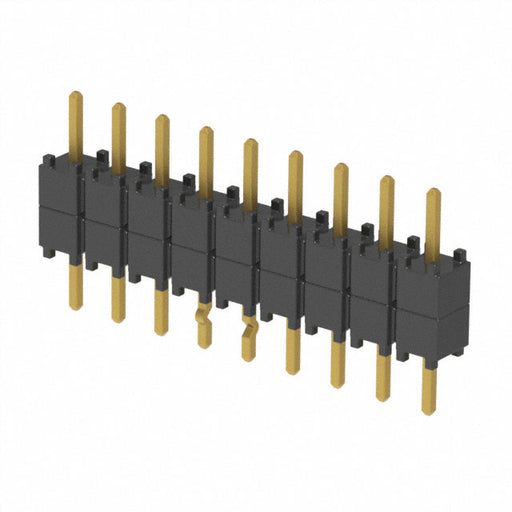 DW-09-07-G-S-200-LL by Samtec Inc. - CONNECTOR HDR 9POS 0.1 STACK T/H GOLD