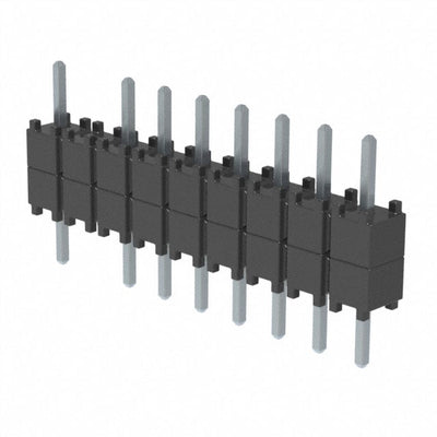 DW-09-07-T-S-200-002 by Samtec Inc. - CONNECTOR HDR 9POS 0.1 STACK T/H TIN
