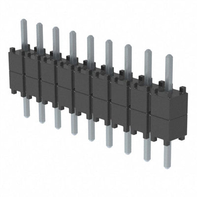 DW-09-07-T-S-200 by Samtec Inc. - CONNECTOR HDR 9POS 0.1 STACK T/H TIN