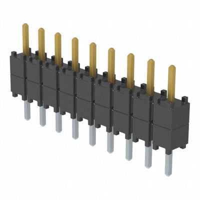 DW-09-07-F-S-200 by Samtec Inc. - CONNECTOR HDR 9POS 0.1 STACK T/H GOLD