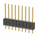 DW-09-09-G-S-200 by Samtec Inc. - CONNECTOR HDR 9POS 0.1 STACK T/H GOLD
