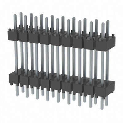 DW-09-10-T-D-500 by Samtec Inc. - CONNECTOR HDR 18POS 0.1 STACK T/H TIN