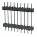 DW-09-10-T-S-600 by Samtec Inc. - CONNECTOR HDR 9POS 0.1 STACK T/H TIN