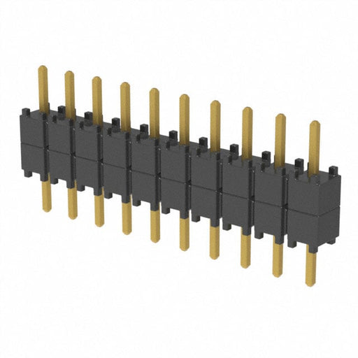 DW-10-07-G-S-200 by Samtec Inc. - CONNECTOR HDR 10POS 0.1 STACK T/H