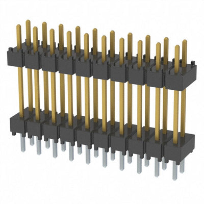 DW-10-10-L-D-500 by Samtec Inc. - CONNECTOR HDR 20POS 0.1 STACK T/H
