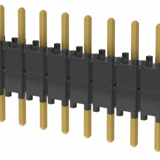 DW-20-07-G-S-200 by Samtec Inc. - CONNECTOR HDR 20POS 0.1 STACK T/H