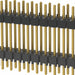 DW-25-10-G-D-500 by Samtec Inc. - CONNECTOR HDR 50POS 0.1 STACK T/H