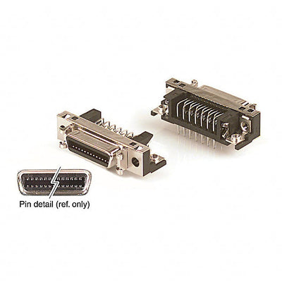DX10G1M-26S(50) by Hirose Electric Co Ltd - CONNECTOR MINI HD RCPT 26P R/A SOLDER