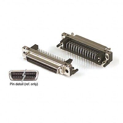 DX10G1M-50SE by Hirose Electric Co Ltd - CONNECTOR MINI HD RCPT 50P R/A SOLDER