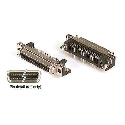 DX10G1M-50S by Hirose Electric Co Ltd - CONNECTOR MINI HD RCPT 50P R/A SOLDER