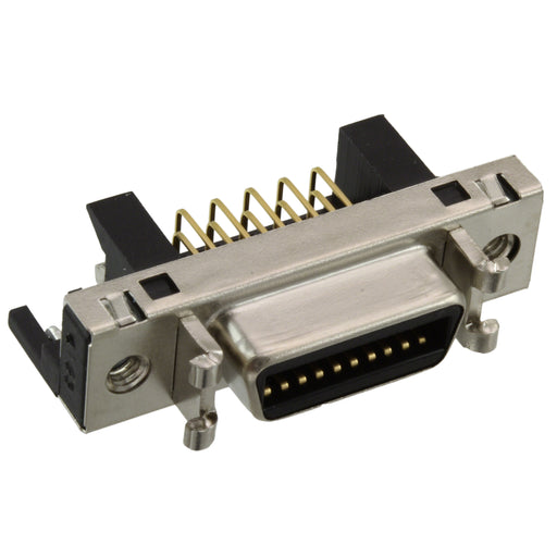 DX10HM-20SE(50) by Hirose Electric Co Ltd - CONNECTOR MINI HD RCPT 20P R/A SOLDER