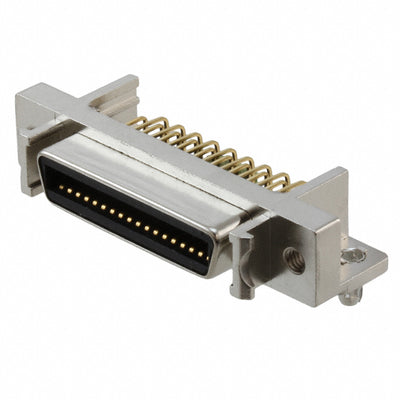 DX10M-36SE(50) by Hirose Electric Co Ltd - CONNECTOR MINI HD RCPT 36P R/A SOLDER