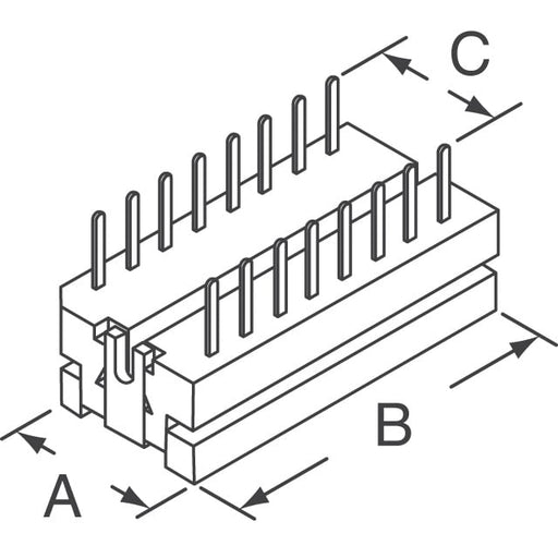 ADIP10-G-LC by Assmann WSW Components - CONNECTOR DIP HDR IDC 10POS VERT