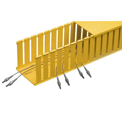 E4X4YL6 by Panduit Corp - WIRE DUCT SLOTTED RIVET 6' YLW
